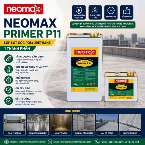 Neomax Primer P11 – Lớp Lót Gốc Polyurethane 1 Thành Phần